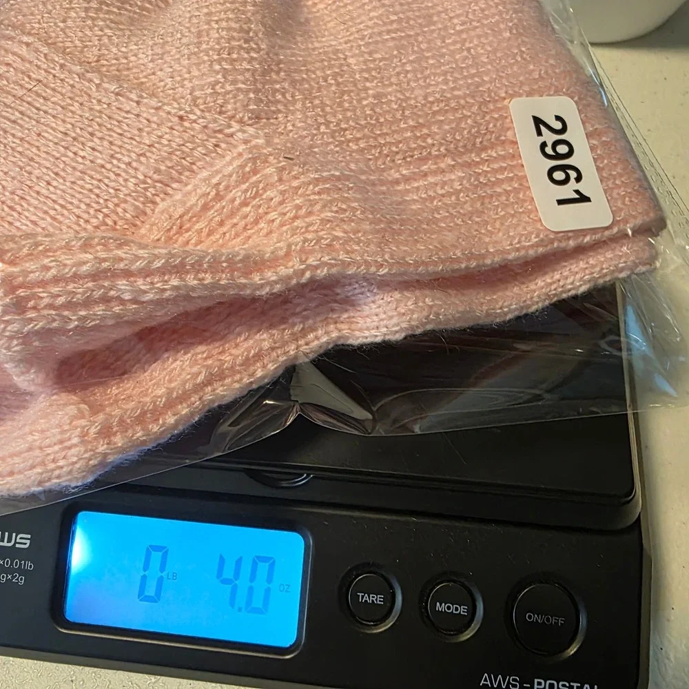 Handmade Bubblegum Pink Knit‎ Crew Socks Womens Mid Calf Cottagecore Cozy